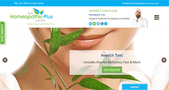 Desktop Screenshot of homeopathicpluscentre.com