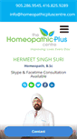 Mobile Screenshot of homeopathicpluscentre.com